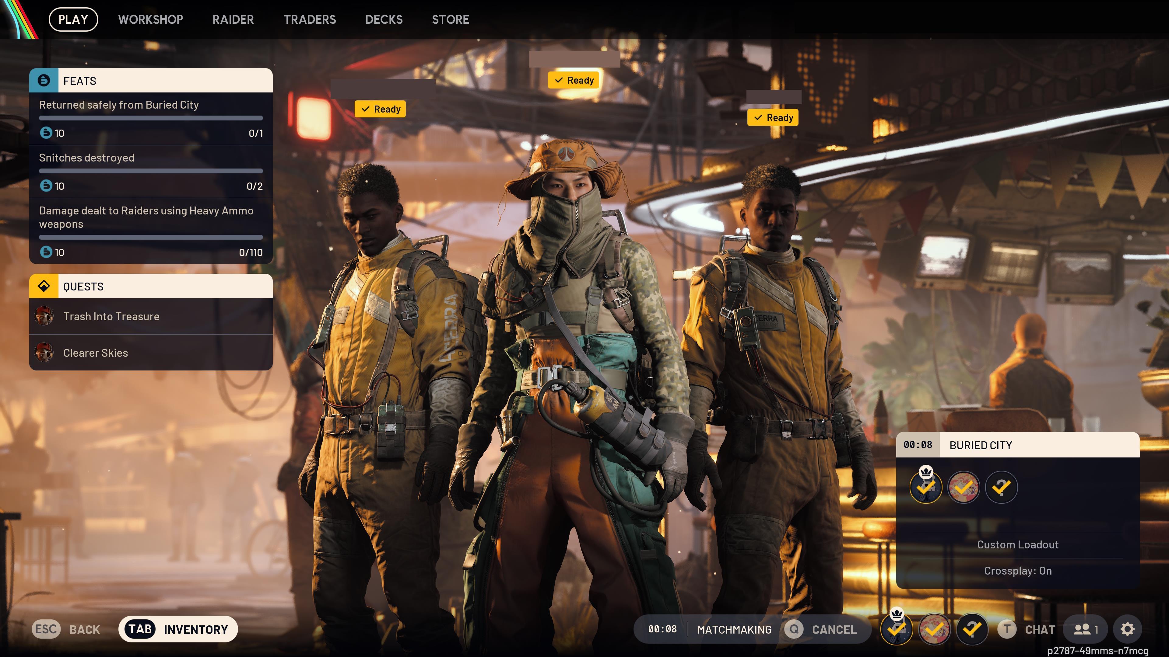 arc raiders menu